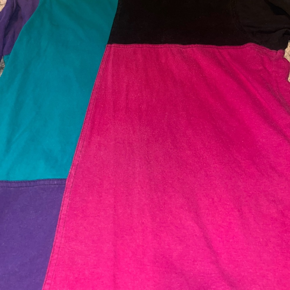 Vintage Caren sport colorblock 3/4 Sleeve Top - Picture 2 of 4